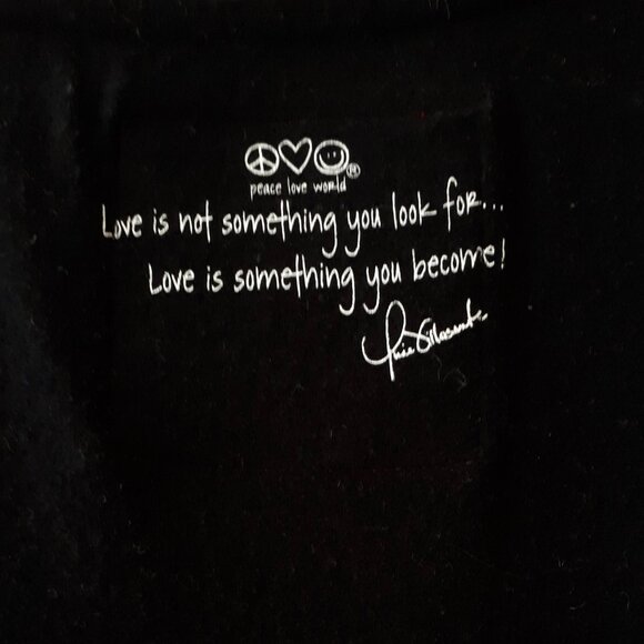 NWOT Peace Love World “I love Sundays” black sweater top, M/L - Picture 8 of 8